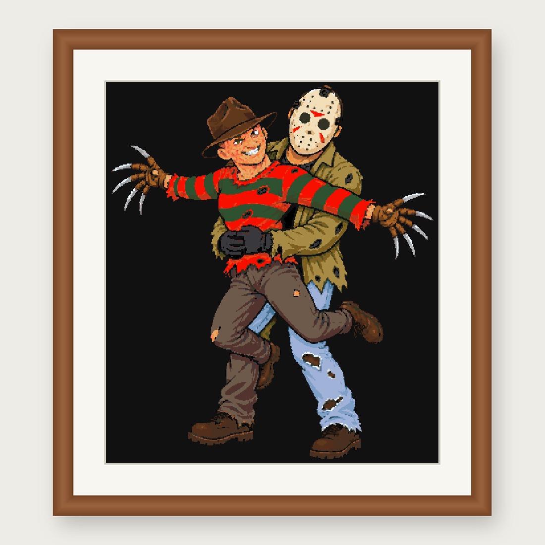 Slasher Buddies Cross Stitch Pattern, Horror Movie Villains PDF
