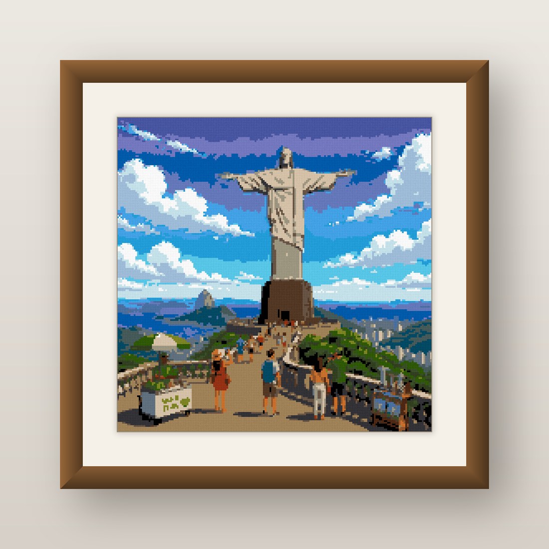 Christ the Redeemer Cross Stitch Pattern, Rio Statue Bay View PDF
