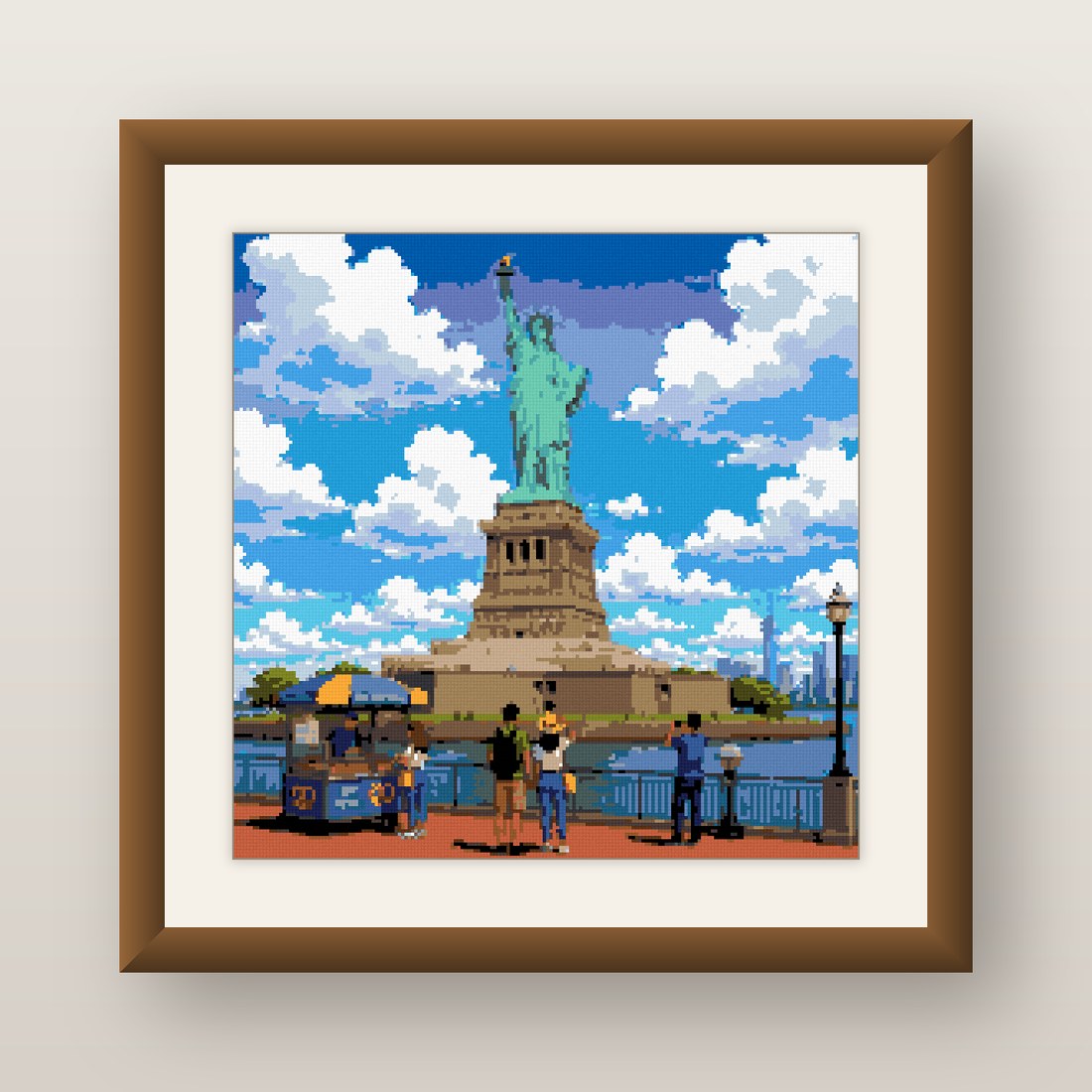 Statue of Liberty Cross Stitch Pattern, New York City Landmark PDF